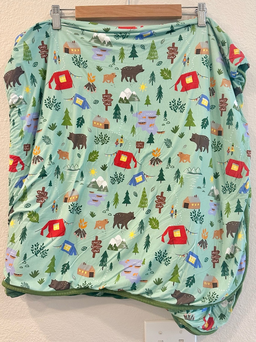 Little Sleepies Great Outdoors Cloud Blanket Bamboo 50x50